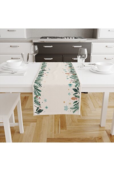 Talia Home Μικρό πράσινο φύλλο Runner Tlar-185