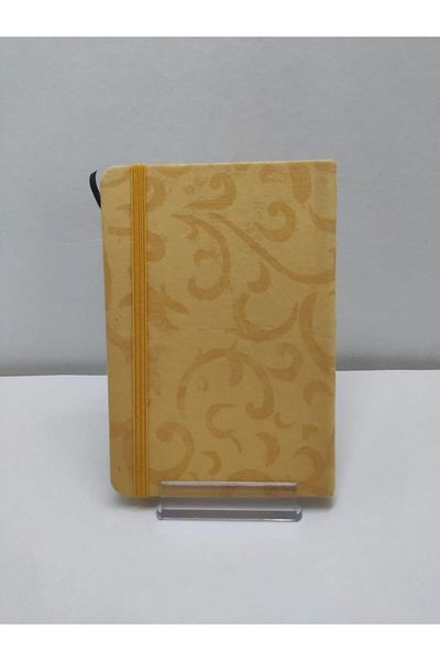 Stil Kutu دفتر ملاحظات مطاطي مقاس 15x11 ملون مخطط