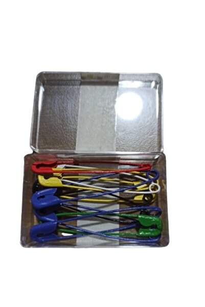 hagiki (1 Adet) No4 Renkli Çengelli Iğne 6 Cm 10 Adetli Çatal Iğne (1 Adet)
