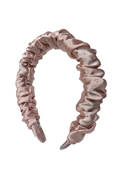 CSR AKSESUAR Coroană din satin de culoare trandafir deschis