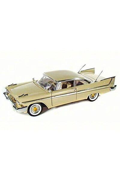Motor Max Motormax 1958 Playmoth Fury Krem 1:18 Model Araba