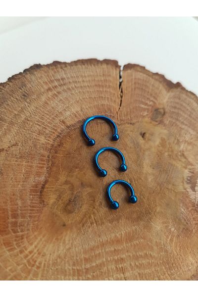 Karınca Piercing 8 Mm Blue Ring Ear Tragus Septum Piercing