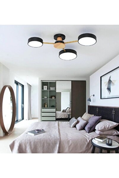 SimaAvize Conza Led Avize Syah 3'lü