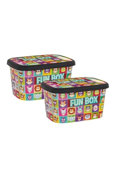 Asfaravm Oyuncak Saklama Kutusu Funbox 2 Li Büyük Set 50 Lt