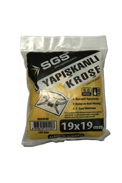 SGS Yapışkanlı Kroşe 19*19mm 100 Adet