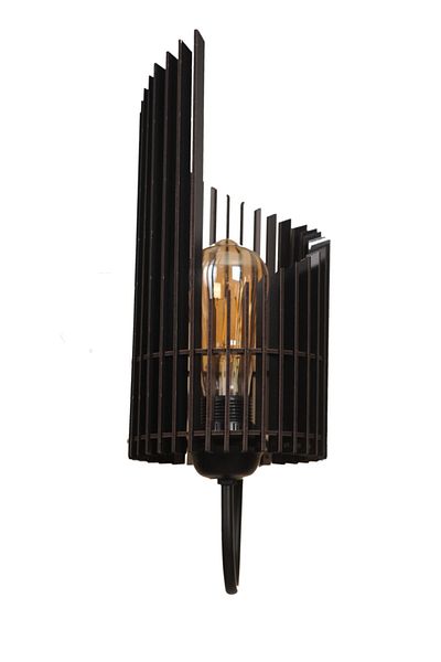 Vedemo Fulya Metal Body Wooden Sconce