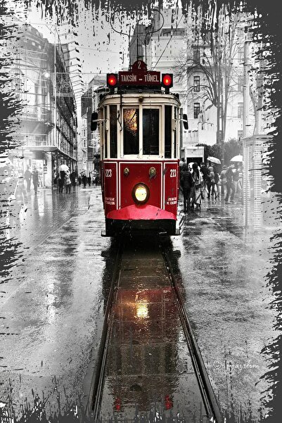 hediyeniburadabul Ρετρό ξύλινη αφίσα τοίχου