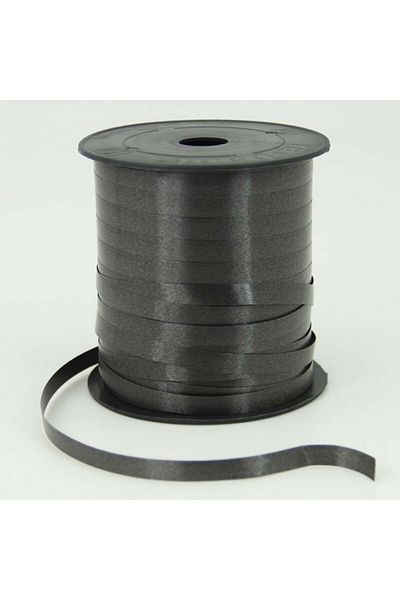 san Black Plain Raffia Strip 8mm 200m