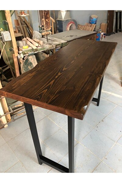 Bintaş Mobilya Kütük Ağaç Bar Masa-150x60.cm