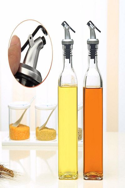 GÖNÜL 2 Pieces Glass Oil Pot 500ml