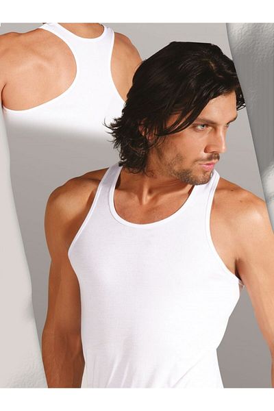 Tutku Ανδρικό αθλητικό εσώρουχο White Rib