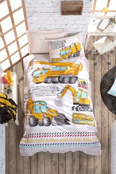 Cotton Box Set cuvertură de pilota unică Junior Track Turquoise