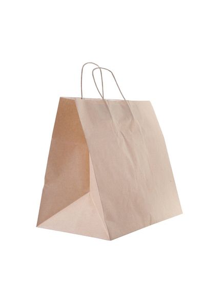 PAKETPARTİ Крафт хартиена торбичка с въртяща се дръжка 38x25x36 (25 бр.)