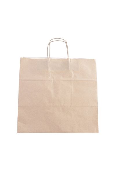 PAKETPARTİ Крафт хартиена торбичка с въртяща се дръжка 38x25x36 (25 бр.)