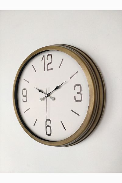Platin Saat Cadou Metal Vintage Ceas de Perete Nou 40 Cm