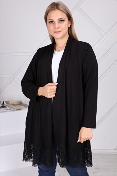 Genel Markalar ETEĞİ GÜPÜR LİKRALI VİSKON BÜYÜK BEDEN HIRKA