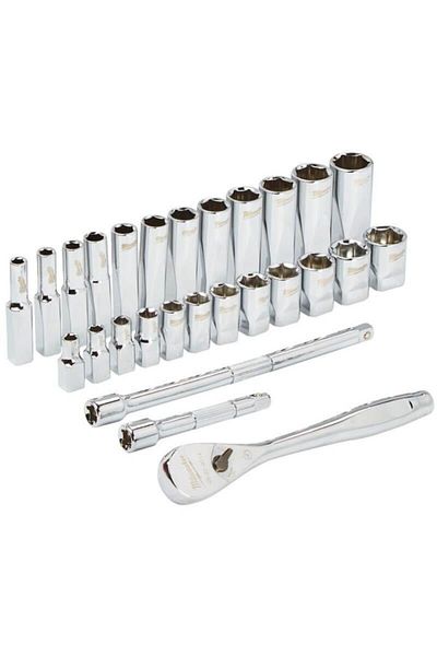 Milwaukee T 4932464943   - 1⁄4” 28 Heavy Duty Ratchet Socket Set