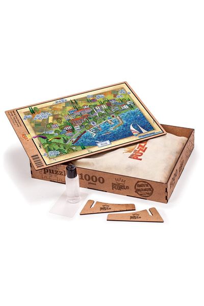 King Of Puzzle Türkiye Miniatures - Tekirdağ - Nasuhi Hasan Çolpan Wooden Puzzle 1000 Pieces