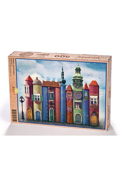 King Of Puzzle Wooden Puzzle Book Town Wooden 1000 Piece Puzzle