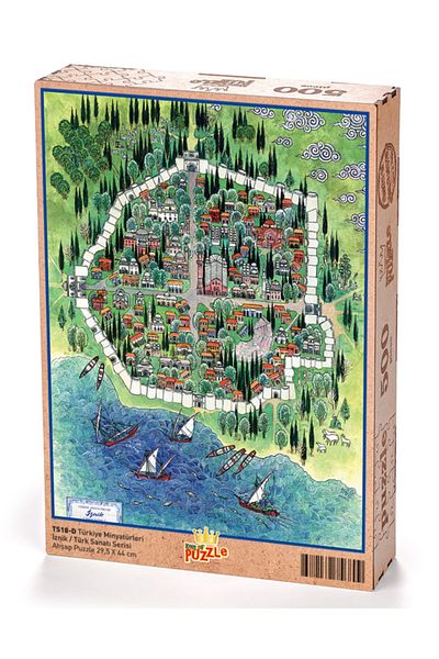 King Of Puzzle Türkiye Miniatures - Iznik - Nusret Çolpan Wooden Puzzle 500 Pieces