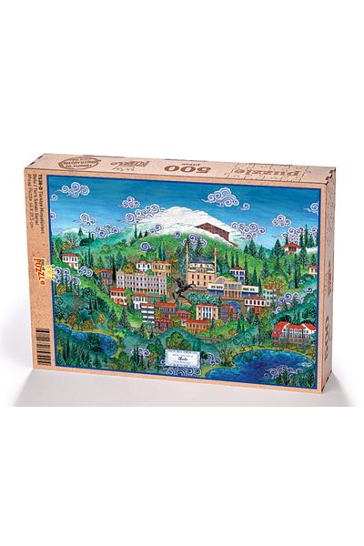 King Of Puzzle Türkiye Miniatures - Bolu - Nasuhi Hasan Çolpan Wooden Puzzle 500 Pieces
