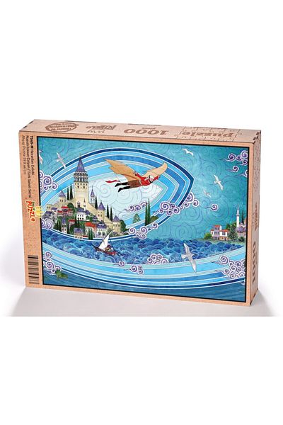 King Of Puzzle Hezarfan Çelebi - Nasuhi Hasan Çolpan Wooden Puzzle 1000 Pieces