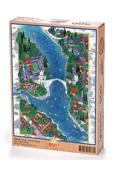 King Of Puzzle Mostar - Nusret Çolpan Wooden Puzzle 500 Pieces