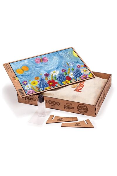 King Of Puzzle Butterflies And Spring Wooden Puzzle 1000 Pieces