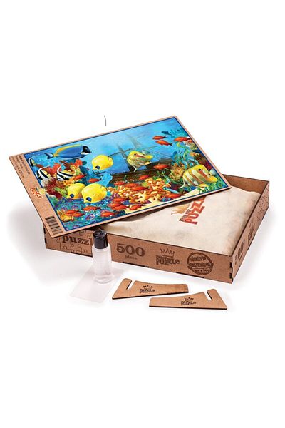 King Of Puzzle Colorful Undersea Wooden Puzzle 500 Pieces (hv50-d)
