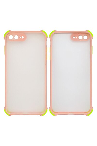 Joyroom Apple Iphone 8 Plus Montreal Crash Korumalı Silikon Kılıf Pudra Pembe