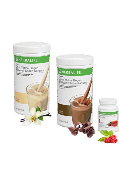 Herbalife Besleyici Shake Karışımı Formül 1 Çikolata 550 G 1 Vanilya 550 G 1 ...