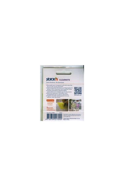 Gıpta Hopax Stickn Adhesive Note Paper Translucent 50 Yp 76x76 Neon Yellow 18 Pieces 21709