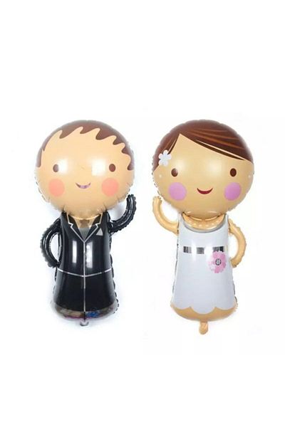 ELITETIME Bride Groom Foil Balloon