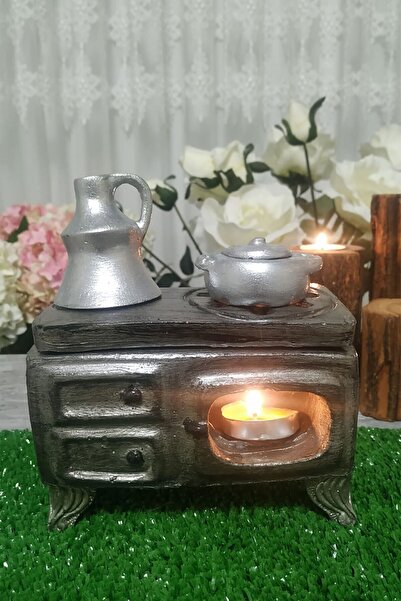 ladyartem -seramik Mumluk Ve Kuzine Buhurdanlık Dekoratif Hediyelik Eşya Koyu...