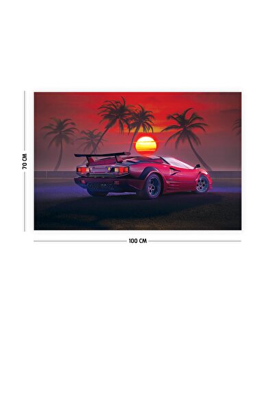 Vagonik Lamborghini Sunset Wall Cover Rug 70 X 100 Cm