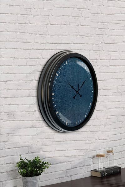 Kasva Concept Gift 40 cm Black Metal Cool Wall Clock