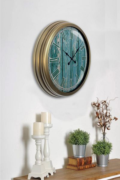 Kasva Concept Gift 40 Cm Tumbled Metal Cool Wall Clock