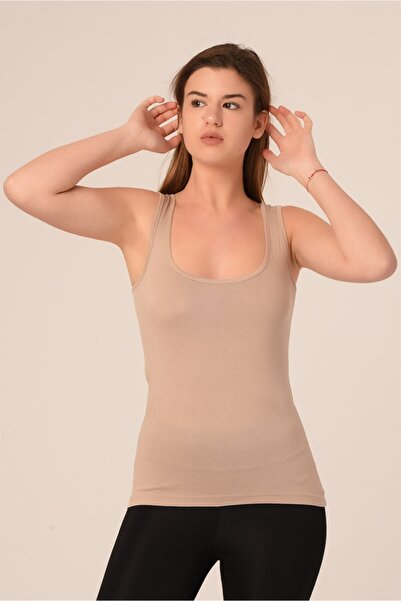 DISENTIS MODEST Kadın  Kalın Askılı Rambo Viskon Vizon Body