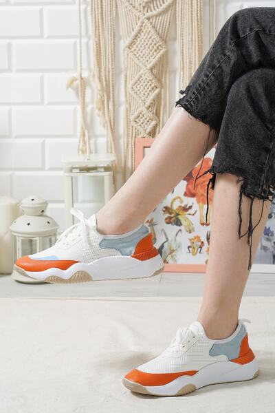 KEÇELİ 2040 Дамски маратонки в синьо и оранжево, многоцветни