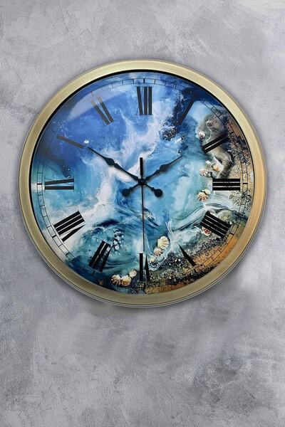 Kasva Concept هدية ساعة حائط معدنية عتيقة مقاس 40 سم