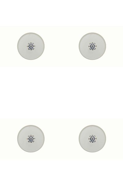 Porland Arabesque Pattern Flat Plate 21cm Set of 4