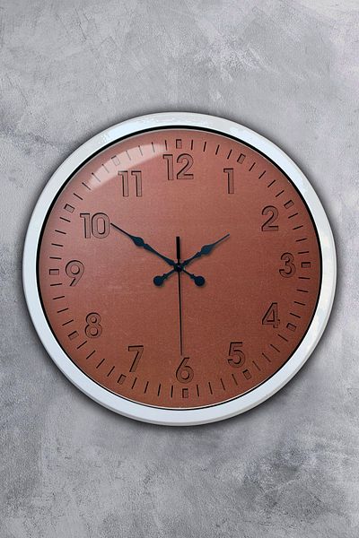 Kasva Concept Gift 40 cm White Metal Classic Wall Clock