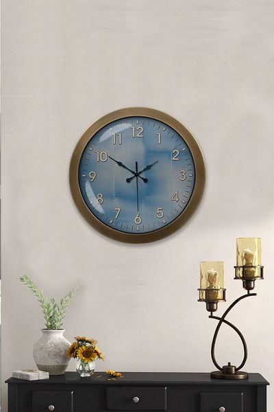 Kasva Concept Gift 36 cm Antique Metal Unusual Wall Clock