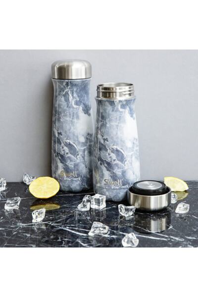 S'well Bottle S'well Blue Granite Traveler Termos 470 ml