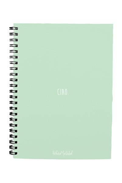 Bikutumutluluk Gift - N072 A5 Design Spiral Notebook - Ciao