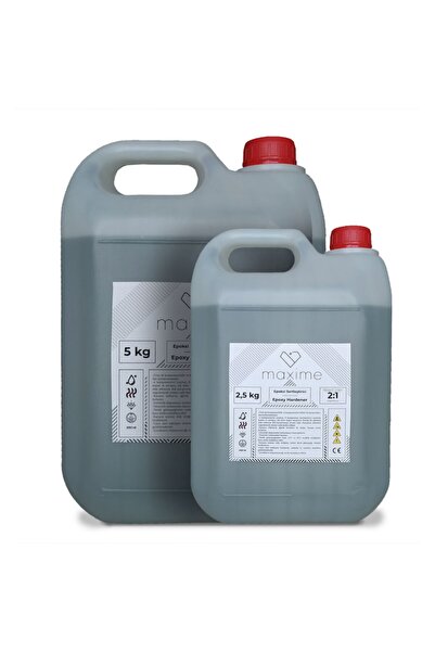 Maxime Kristal Şeffaf Epoksi Reçine Döküm Tipi Parlak 7,5 kg