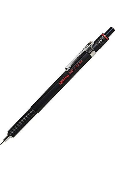 Rotring قلم رصاص ميكانيكي أسود مقاس 300 0.5 مم