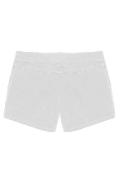LAGRANZE Women's White Chino Shorts
