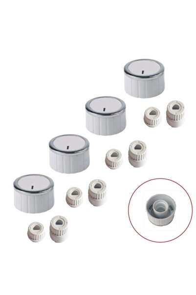 Parmis Beko Uyumlu Düğme 4 Lü Takımı Ankastre Set Üstü Ocak Düğmesi