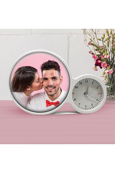 keyfim shop Fotoğraf Baskılı Saatli Sihirli Led Ayna